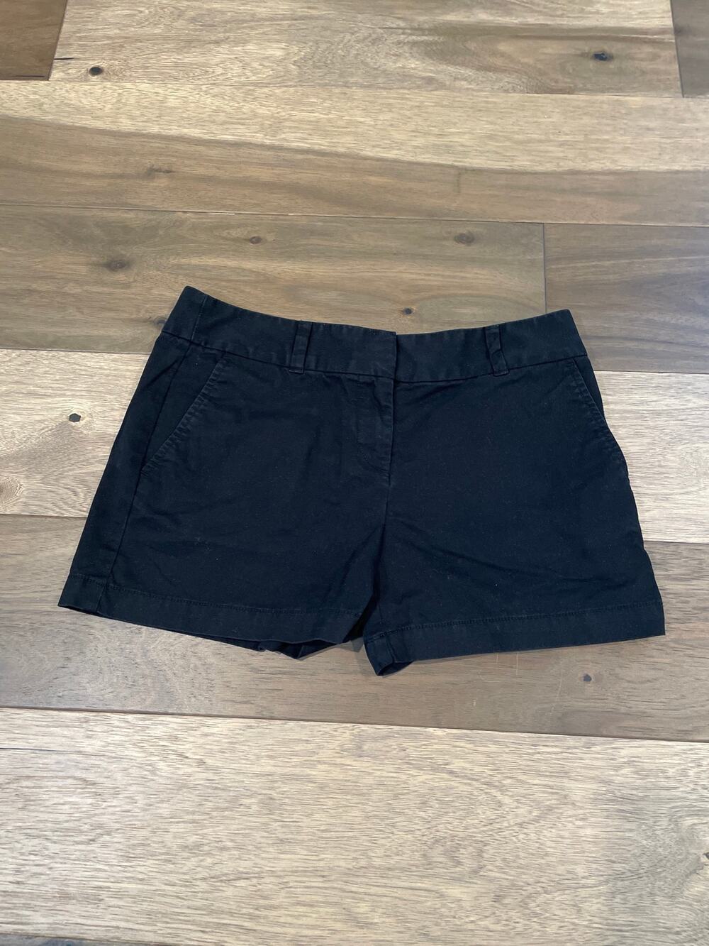 LOFT Black Chino Shorts Size 2 100% Cotton